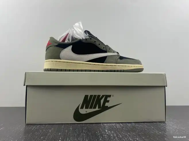 Rep TBkick OG SP 1 SCOTT OLIVE' AIR DM7866-002 X TRAVIS LOW 'BLACK JORDAN 0517